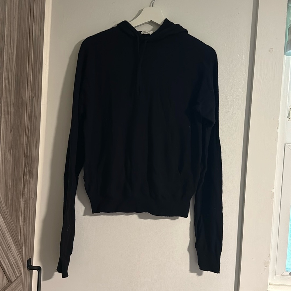 Tibi navy wool hoodie sweater